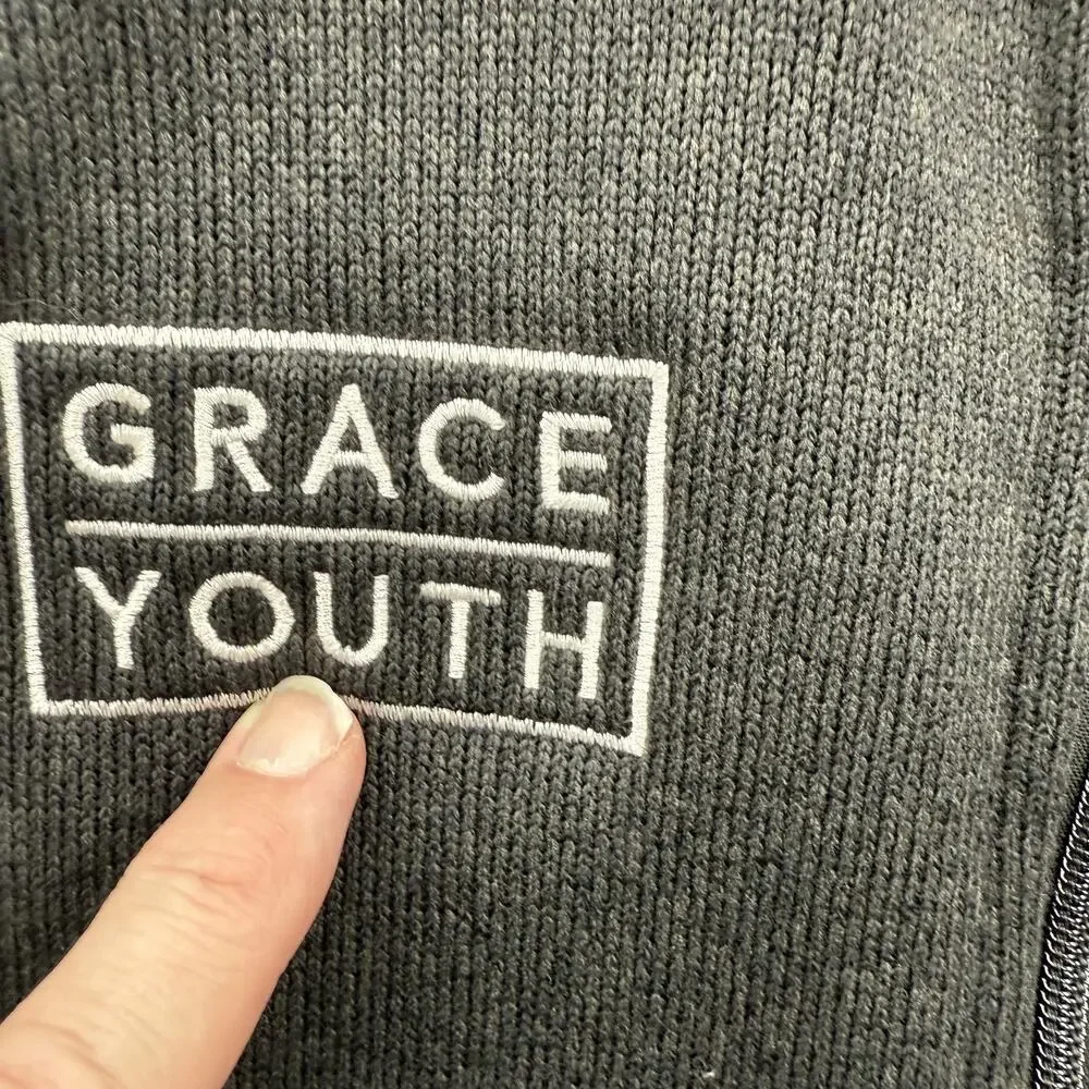 Patagonia Fleece‎ Vest Mens XL Full Zip Grace Youth Embroidered Pockets Outdoors